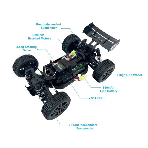 Coche teledirigido Jubatus 1/14 Buggy